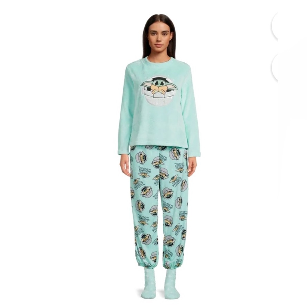 Star Wars Girls Pajamas Sets Long Sleeve Top & Pants Sz 14